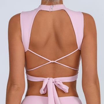 Lola Lace-up Yoga Sports Bra