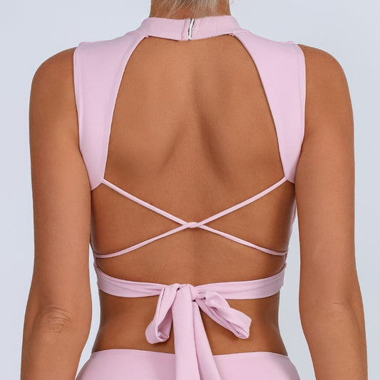 Lola Lace-up Yoga Sports Bra